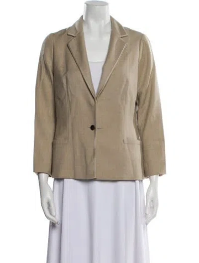Pre-owned Lanvin Wool Blazer In Neutral