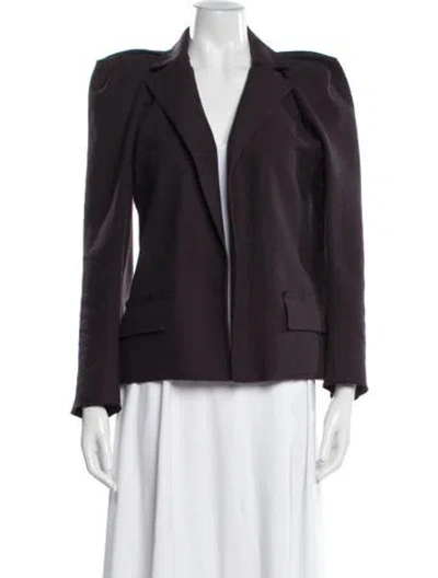 Pre-owned Lanvin Wool Blazer In Purple