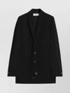 Lanvin Tie Fastened Tailored Blazer In Black
