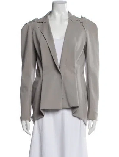 Pre-owned Lanvin Wool Blazer In White