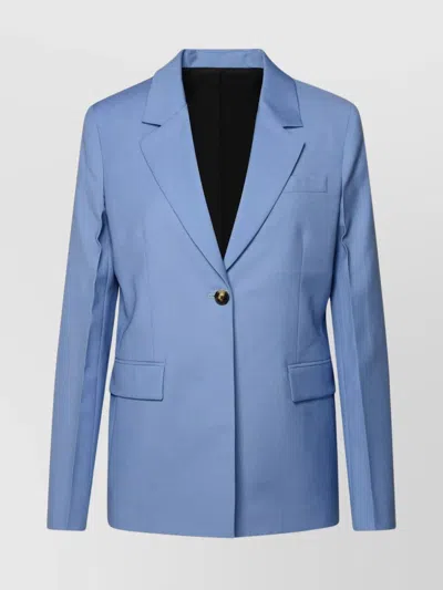 LANVIN WOOL BLAZER WITH CHEST AND FLAP POCKETS