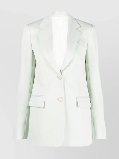 LANVIN WOOL BLAZER WITH REAR VENT AND FLAP POCKETS