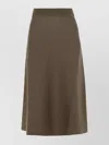 Lanvin Wool Blend A-line Midi Skirt