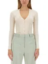 Lanvin Wool Cardigan In Neutral