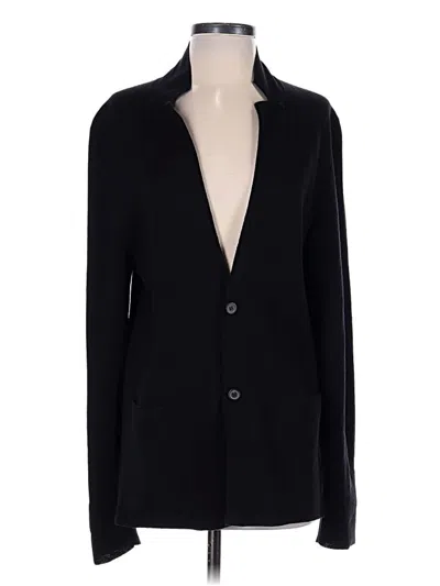 Pre-owned Lanvin Wool Cardigan Sweater In Black