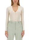 Lanvin Wool Cardigan In Neutral