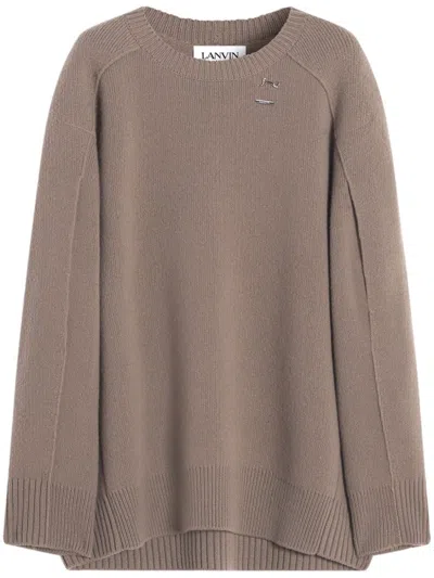 LANVIN WOOL-CASHMERE OVERSIZE JUMPER
