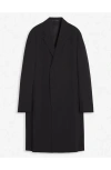 Lanvin Virgin-wool Coat In Black