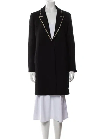 Pre-owned Lanvin Wool Coat In Black