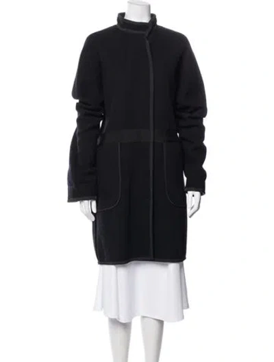 Pre-owned Lanvin Wool Coat In Black