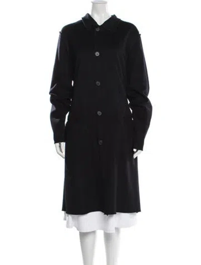 Pre-owned Lanvin Wool Coat In Black