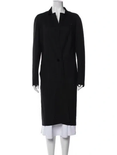 Pre-owned Lanvin Wool Coat In Black