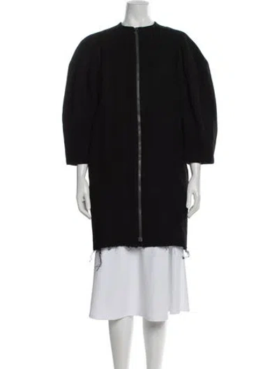 Pre-owned Lanvin Wool Coat In Black