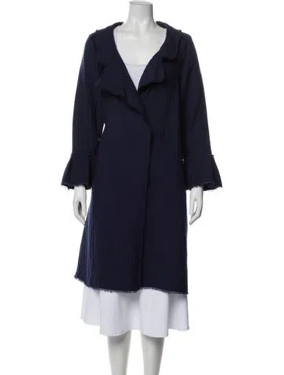 Pre-owned Lanvin Wool Coat In Blue