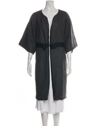 Pre-owned Lanvin Wool Coat In Grey