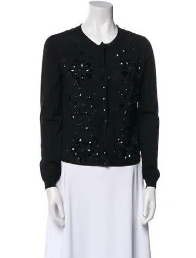 Pre-owned Lanvin Wool Crew Neck Sweater In Black