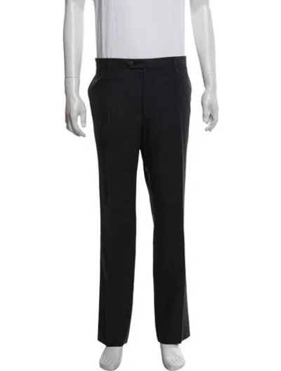 Pre-owned Lanvin Wool Dress Pants In Black