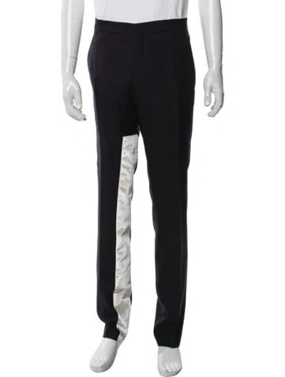 Pre-owned Lanvin Wool Dress Pants In Black