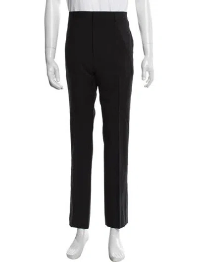 Pre-owned Lanvin Wool Dress Pants In Black