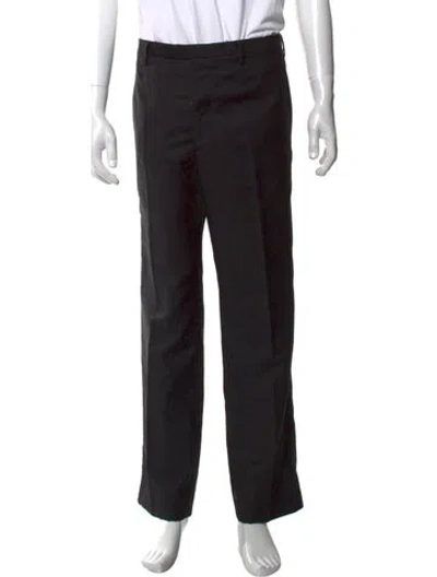 Pre-owned Lanvin Wool Dress Pants In Black
