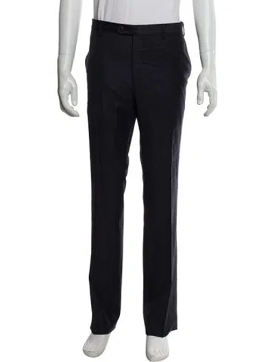 Pre-owned Lanvin Wool Dress Pants In Blue