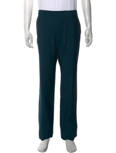 Pre-owned Lanvin Wool Dress Pants In Blue