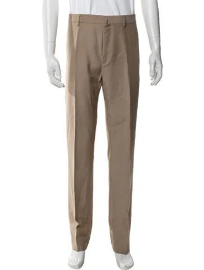 Pre-owned Lanvin Wool Dress Pants In Brown