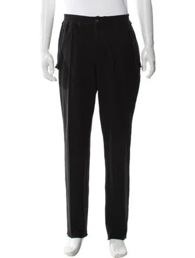 Pre-owned Lanvin Wool Dress Pants In Gray
