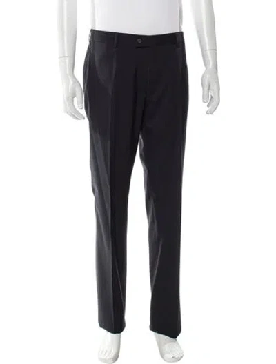 Pre-owned Lanvin Wool Dress Pants In Gray