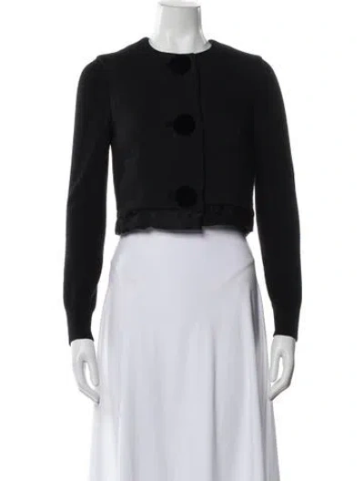 Pre-owned Lanvin Wool Evening Jacket In Black