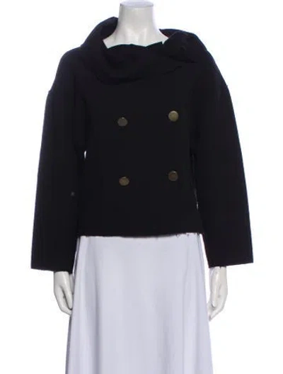 Pre-owned Lanvin Wool Evening Jacket In Blue