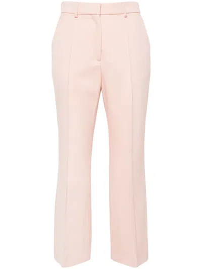 Lanvin Straight Leg Trousers Flared Hem In Multicolor