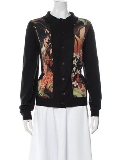 Pre-owned Lanvin Wool Floral Print Sweater In Multi