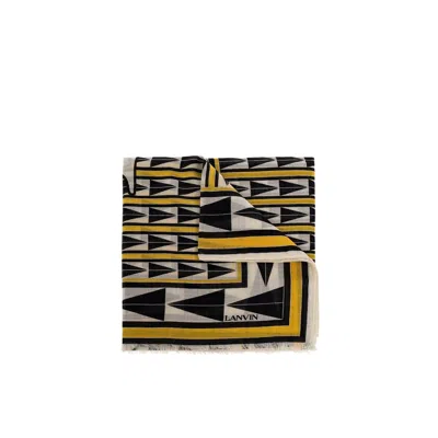 LANVIN LANVIN WOOL GEOMETRIC SCARF