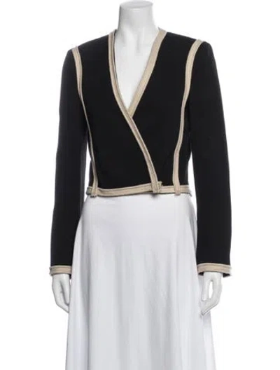Pre-owned Lanvin Wool Jacket In Black/neutrals