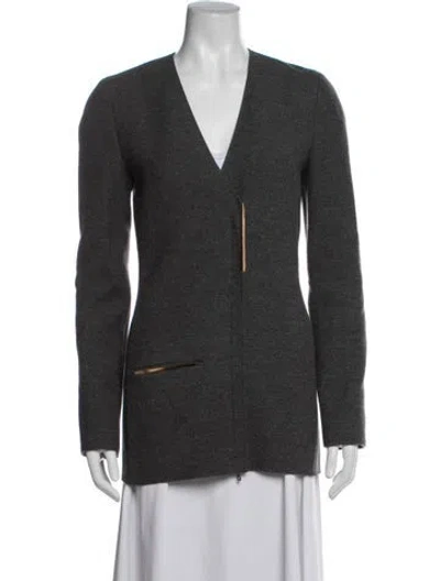 Pre-owned Lanvin Wool Jacket In Green