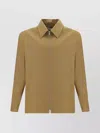 LANVIN WOOL JACKET WITH CUFFED SLEEVES AND SIDE POCKETS
