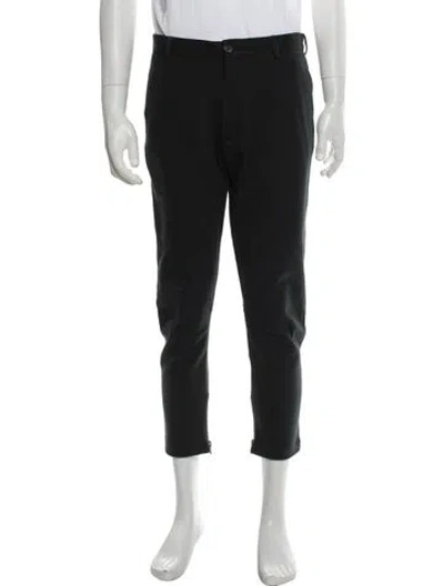 Pre-owned Lanvin Wool Joggers In Black