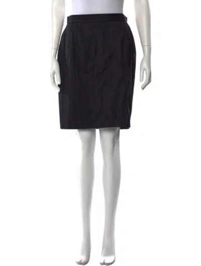Pre-owned Lanvin Wool Knee-length Skirt In Black