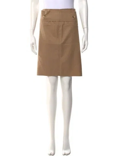 Pre-owned Lanvin Wool Knee-length Skirt In Brown