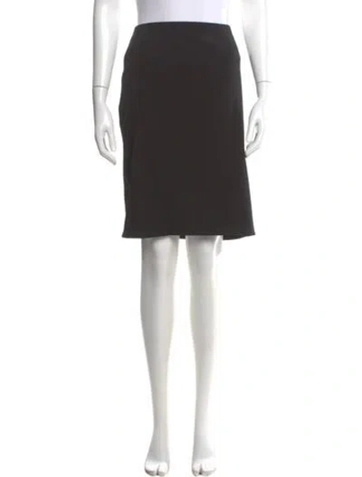 Pre-owned Lanvin Wool Knee-length Skirt In Gray