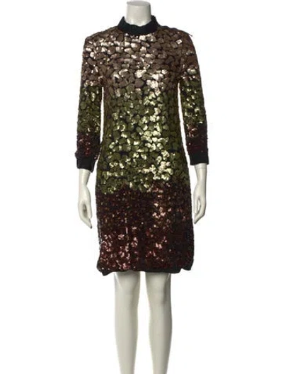 Pre-owned Lanvin Wool Mini Dress