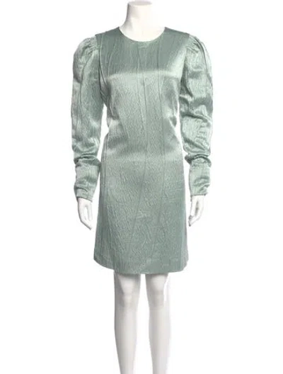 Pre-owned Lanvin Wool Mini Dress In Blue