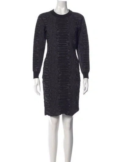 Pre-owned Lanvin Wool Mini Dress In Multi