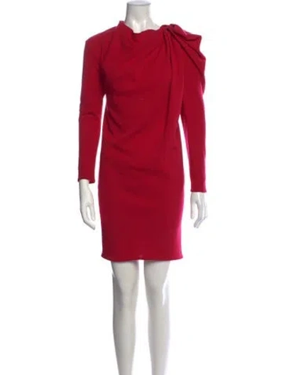 Pre-owned Lanvin Wool Mini Dress In Pink