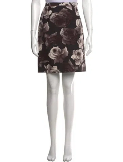 Pre-owned Lanvin Wool Mini Skirt In Black