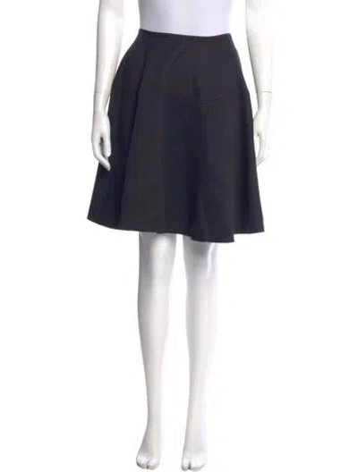 Pre-owned Lanvin Wool Mini Skirt In Blue