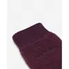 Lanvin Wool Mittens Gloves In Burgundy