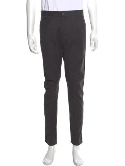 Pre-owned Lanvin Wool Pants In Gray