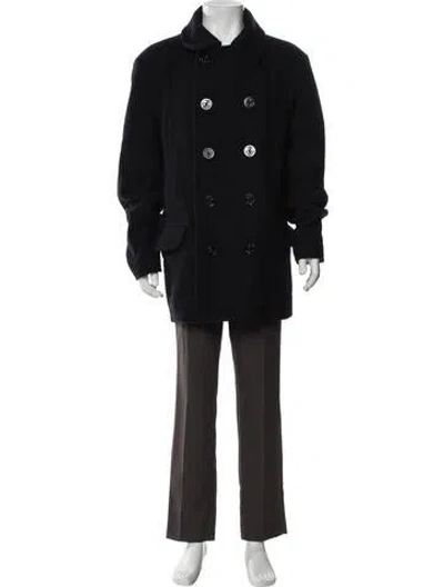 Pre-owned Lanvin Wool Parka In Black